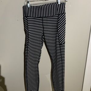 Athleta striped leggings